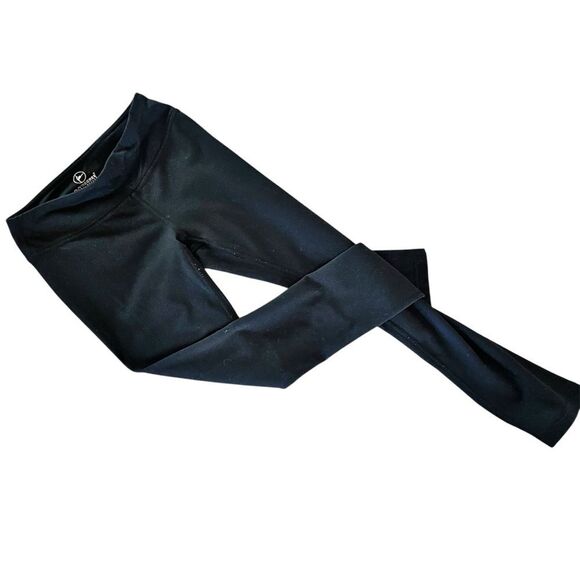 90 Degree By Reflex Black Girls Long Leggings Size Small/ 7-8 - Picture 1 of 6